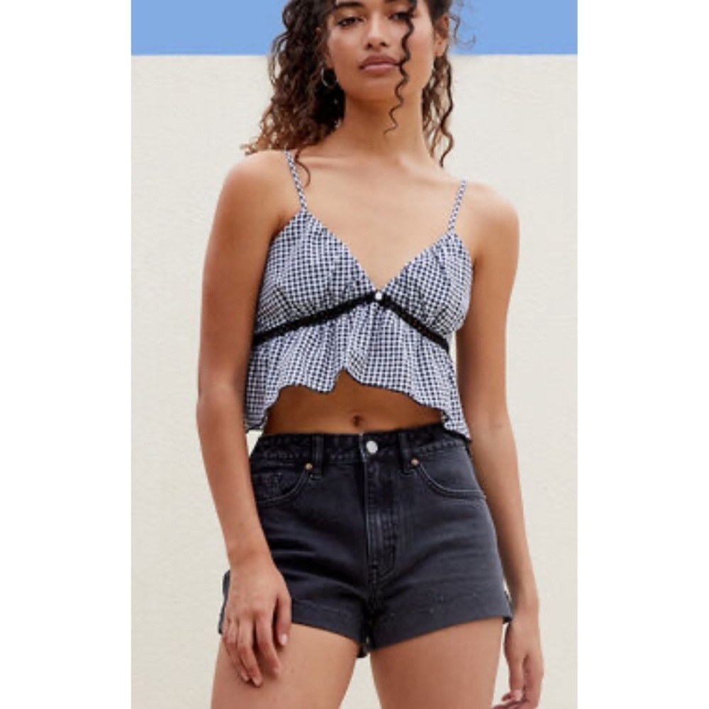 PacSun Mom Denim Shorts Black Wash Size 29